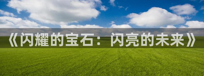 众腾娱乐总代理:《闪耀的宝石:闪亮的未来》