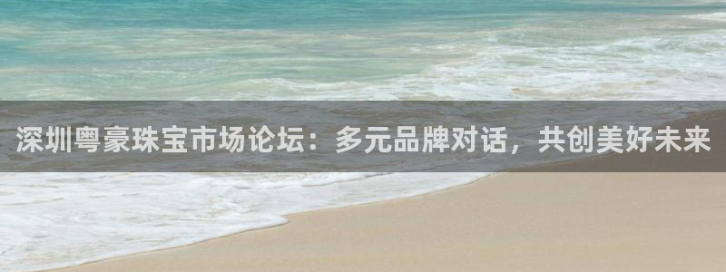 众腾娱乐总代理:深圳粤豪珠宝市场论坛:多元品牌对话,共创美好